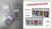 Load image into Gallery viewer, Customised Hand Sanitiser