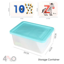 Load image into Gallery viewer, Alphabet Flash Cards with 3D Blocks