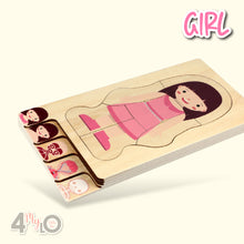 Load image into Gallery viewer, Montessori Method - Human Body Structure (Girl)