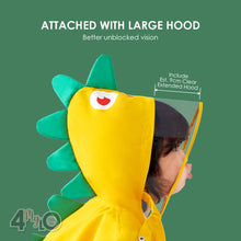 Load image into Gallery viewer, Rain Cloak - Yellow Dinosaur