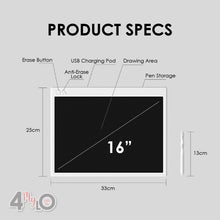 Load image into Gallery viewer, 16" XL Coloured Drawing Pad