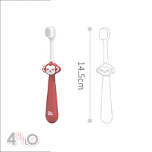 Load image into Gallery viewer, Toddler Toothbrush - Monkey Single Pack (Red)