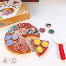 Load image into Gallery viewer, Pretend Play - Wooden Pizza Set