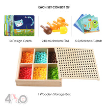 Load image into Gallery viewer, Mushroom Pin - Forest Animals