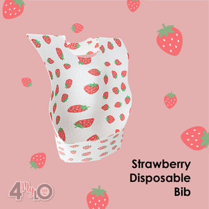 Disposable Bib 20s - Strawberry