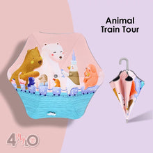 Load image into Gallery viewer, Kids Umbrella - Animal Train Tour

