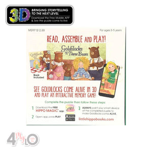 Come-To-Life AR Puzzle - Goldilocks (Storybook Included)