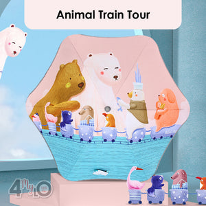 Kids Umbrella - Animal Train Tour