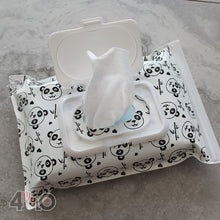 Load image into Gallery viewer, Reusable Wet Wipes Case - Panda
