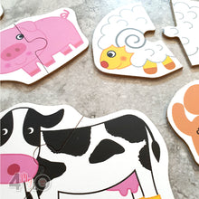 Load image into Gallery viewer, Double Piece Puzzle In a Tin - Farm Animals
