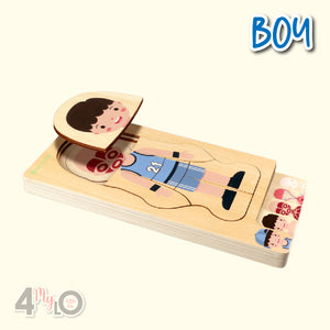 Montessori Method - Human Body Structure (Boy)