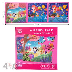 2-In-1 Magnetic Puzzle Book - Fairy Tale