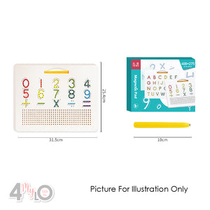 Magnetic Alphabet/Number Learning Pad