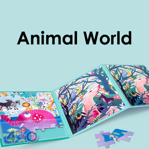 2-In-1 Magnetic Puzzle Book - Animal