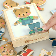Load image into Gallery viewer, Magnetic Matching Puzzle - Dress The Bear
