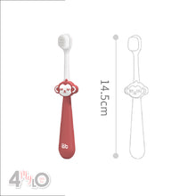 Load image into Gallery viewer, Toddler Toothbrush - Monkey Single Pack (Red)

