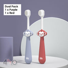 Load image into Gallery viewer, Toddler Toothbrush - Monkey Dual Pack
