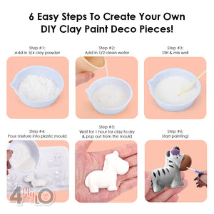 DIY Clay Painting Activity Set